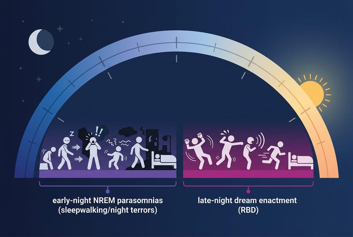 Acting out dreams, sleepwalking, night terrors—how weird is too weird?