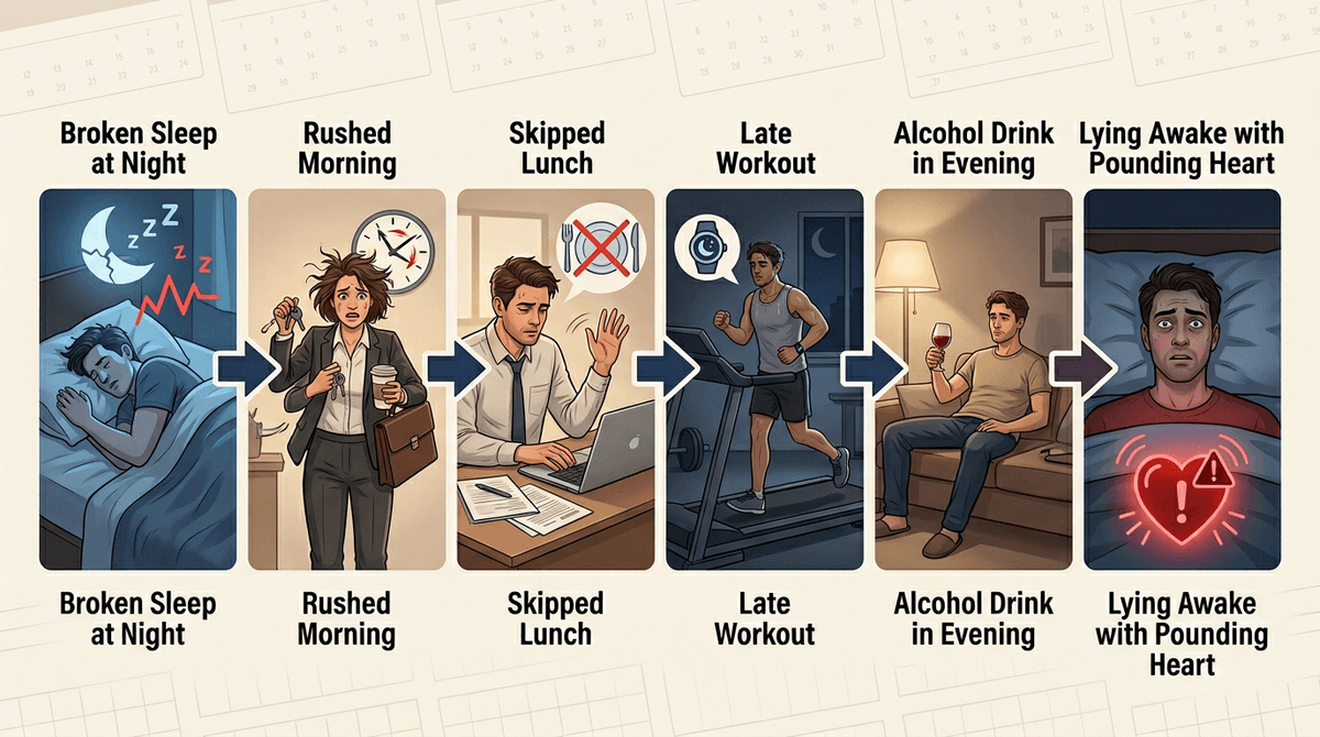 Start by mapping what your body and mood do to each other in real life